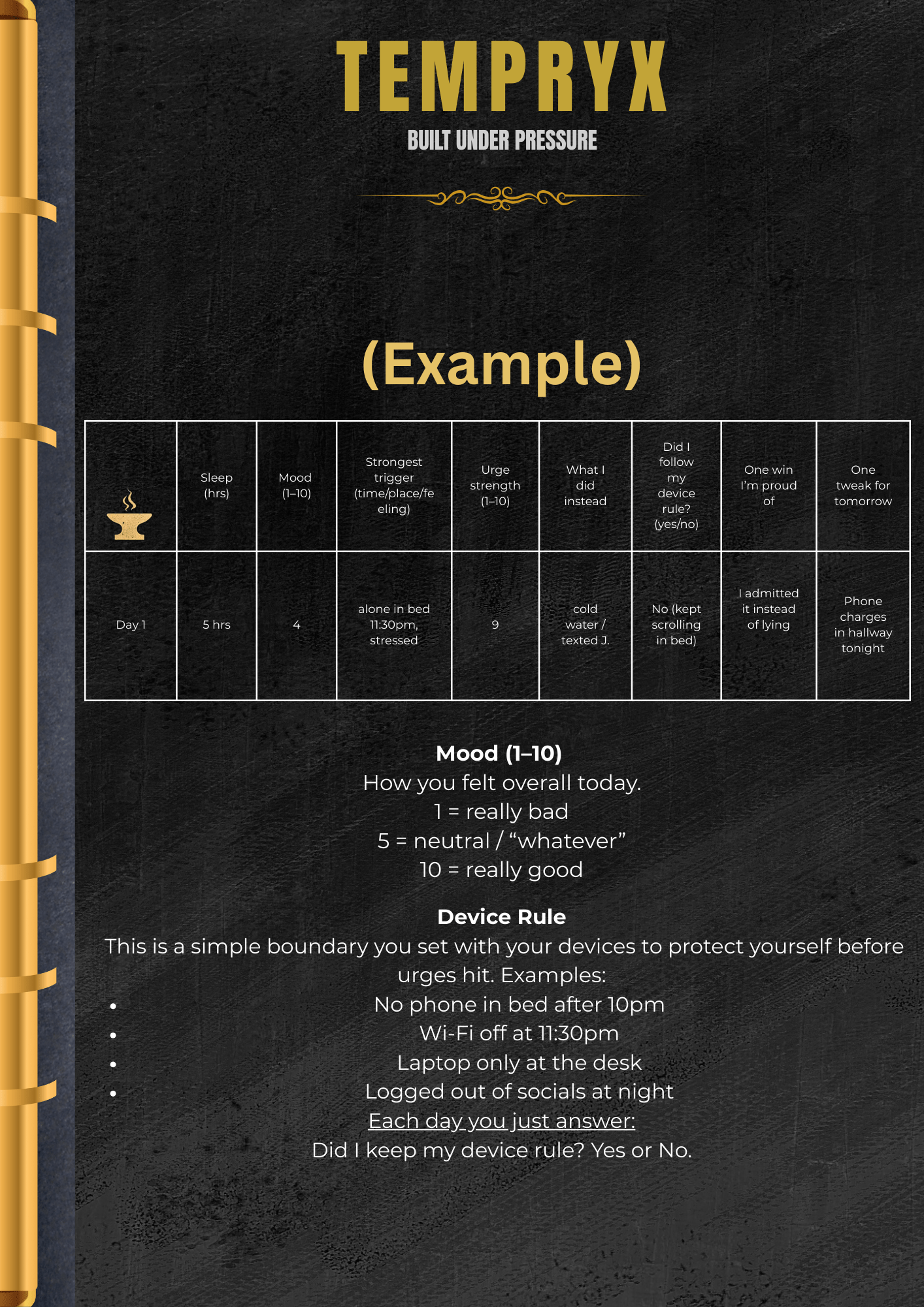 RESET: Break the Loop (30 - Day Reset Daily Tracker) - TEMPRYX - 