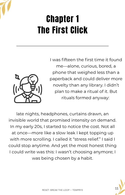 RESET: Break the Loop - A Practical Guide to Changing Porn & Masturbation Habits - TEMPRYX - 